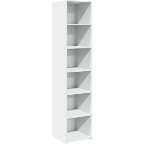 Aparador alto madera de ingeniería blanco 40x41x185 cm vidaXL