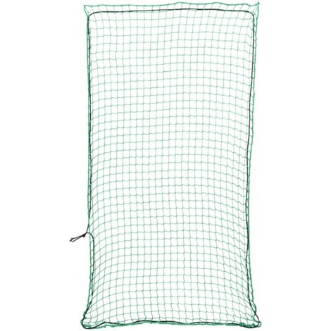 Red de remolque con cuerda elástica PP verde 8x3,5 m vidaXL