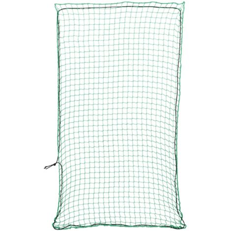 Red de remolque con cuerda elástica PP verde 3x1,65 m vidaXL