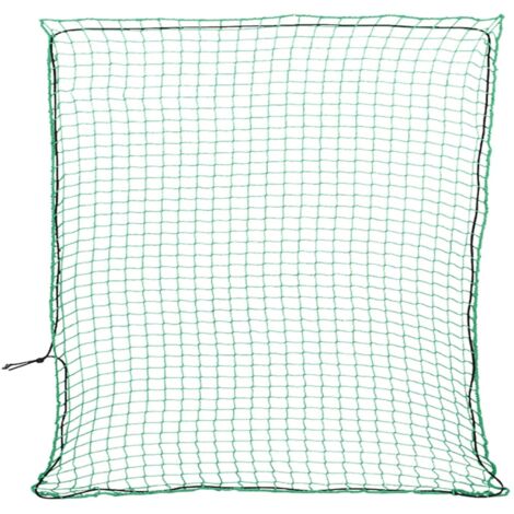 Red de remolque con cuerda elástica PP verde 3x3 m vidaXL