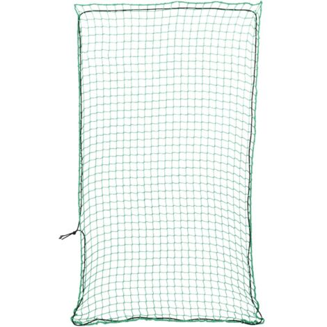 Red de remolque con cuerda elástica PP verde 3,5x2 m vidaXL