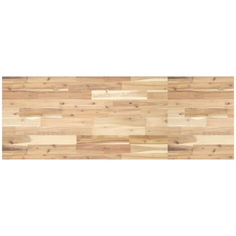 Encimera tocador de baño madera acacia sin tratar 160x50x2 cm vidaXL