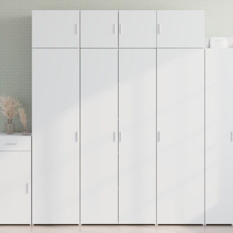 Aparador alto madera de ingeniería blanco 80x42,5x185 cm vidaXL
