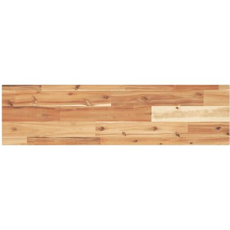 Estante flotante madera acacia maciza acabado aceite 80x20x2 cm vidaXL (1/5)