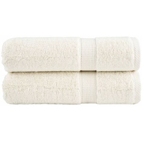 Toallas de mano SOLUND 2 unidades crema 50x100 cm 600 gsm vidaXL