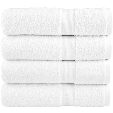 Toallas de baño SOLUND 4 unidades blanco 100x150 cm 600 gsm vidaXL