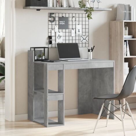 Escritorio madera de ingeniería gris hormigón 103,5x56,5x94 cm vidaXL