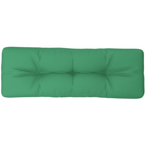 Cojín para sofá de palets de tela verde 120x40x12 cm vidaXL