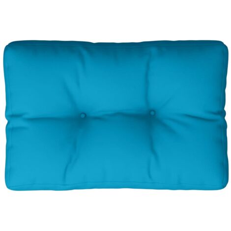 Cojín para sofá de palets de tela azul claro 60x40x12 cm vidaXL
