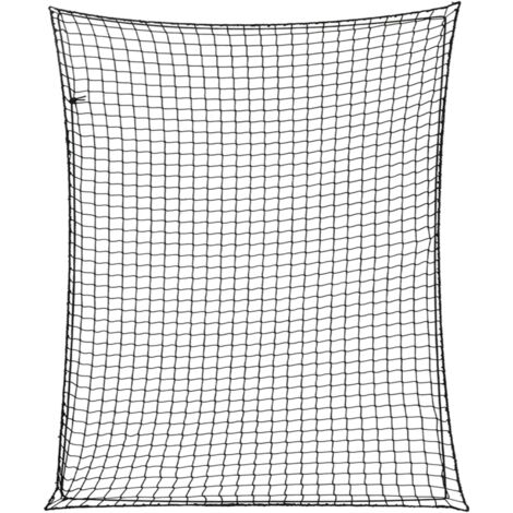 Red de remolque con cuerda elástica PP negro 3x2,5 m vidaXL