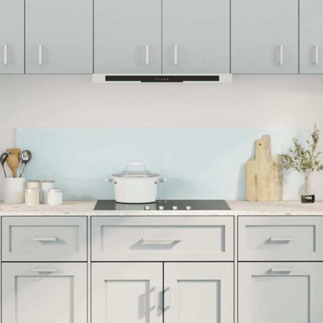 Salpicaderos de cocina 2 uds vidrio templado blanco 80x60 cm vidaXL