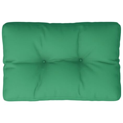 Cojín para sofá de palets tela verde 60x40x12 cm vidaXL