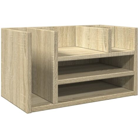 Organizador escritorio madera color roble Sonoma 44,5x24x25 cm vidaXL