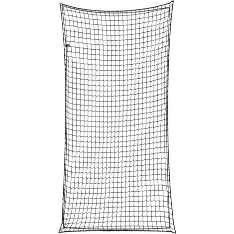 Red de remolque con cuerda elástica PP negro 4x2 m vidaXL