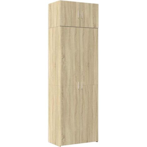 Armario de madera de ingeniería roble Sonoma 70x425x225 cm