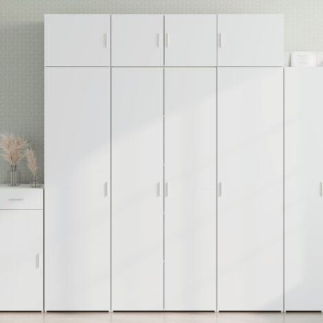 Armario de madera de ingeniería blanco 80x42,5x225 cm vidaXL