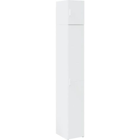 Armario estrecho madera de ingeniería blanco 30x42,5x225 cm vidaXL