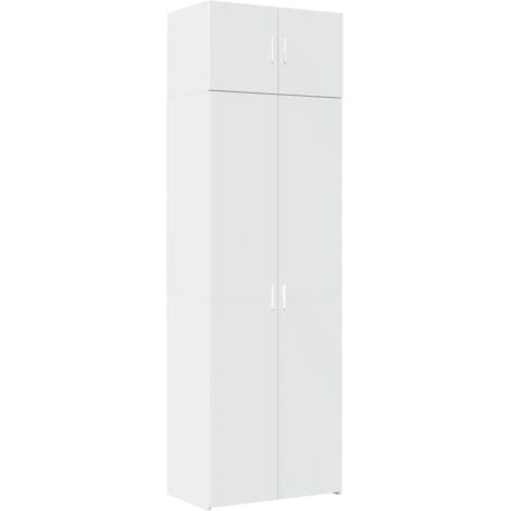 Armario de madera de ingeniería blanco 70x42,5x225 cm vidaXL