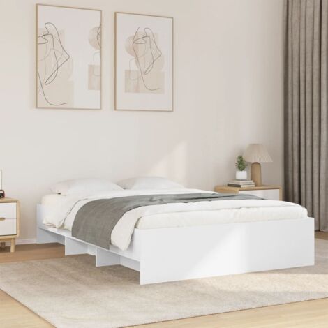 Estructura de cama madera de ingeniería blanca 120x200 cm vidaXL (1/5)