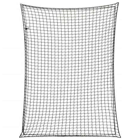 Red de remolque con cuerda elástica PP negro 4x3 m vidaXL