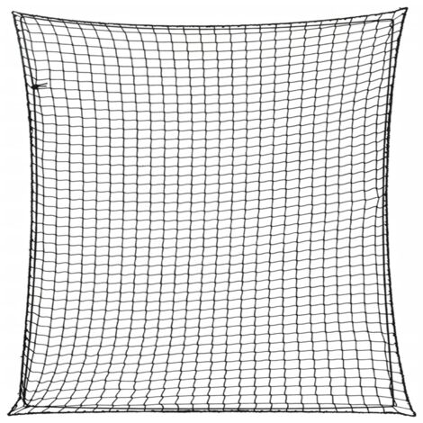 Red de remolque con cuerda elástica PP negro 4x4 m vidaXL