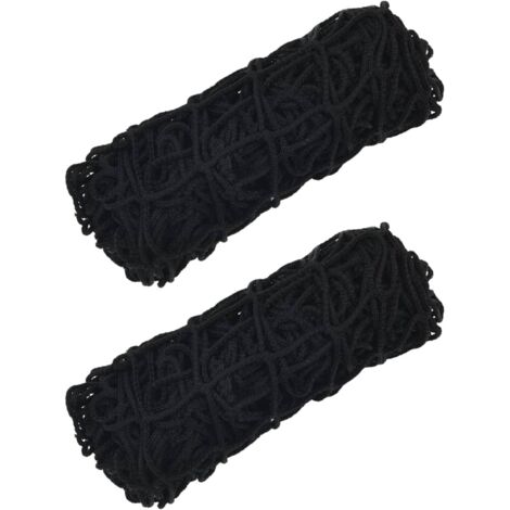Redes para heno rectangulares 2 unidades PP negro 150x90 cm vidaXL