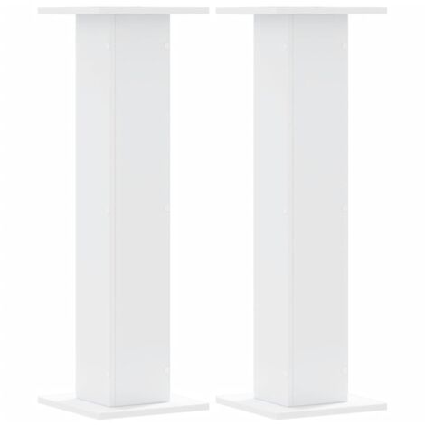 Soportes de plantas 2 uds madera ingeniería blanco 30x30x95 cm vidaXL