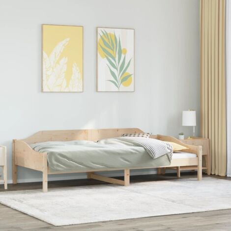 Estructura de cama sin colchón madera maciza de pino 90x200 cm vidaXL (1/5)