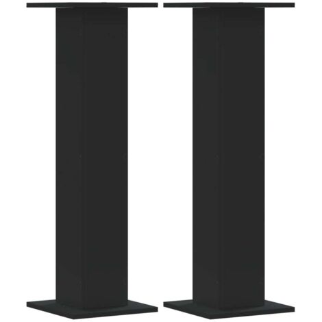 Soportes altavoces 2 uds madera ingeniería negro 30x30x95 cm vidaXL
