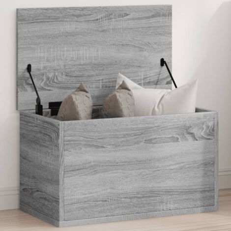 Caja de almacenaje madera de ingeniería gris Sonoma 60x35x35 cm vidaXL