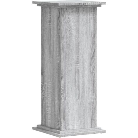 Soportes de plantas madera ingeniería gris Sonoma 33x33x80 cm vidaXL
