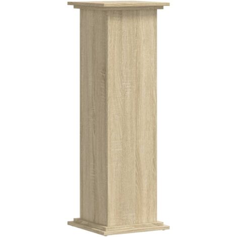 Soportes de plantas madera ingeniería roble Sonoma 33x33x100 cm vidaXL