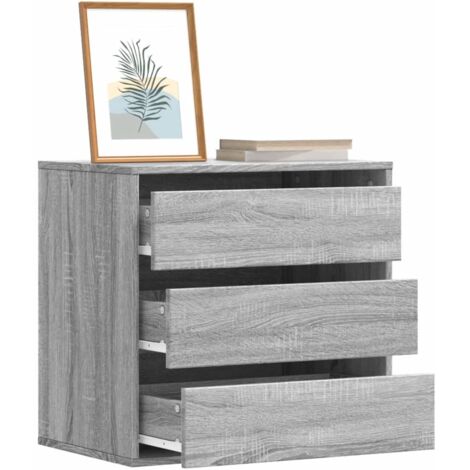 Cajonera de esquina madera ingeniería gris Sonoma 60x41x58 cm vidaXL