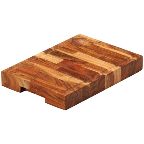 vidaXL Tabla de cortar madera maciza de acacia 30x21x4 cm