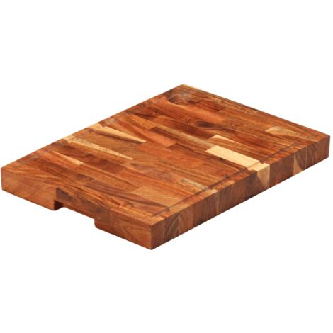 Tabla de cortar madera maciza de acacia 42x30x4 cm vidaXL