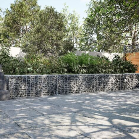Cesta de gaviones con cubierta hierro galvanizado 800x50x50 cm vidaXL