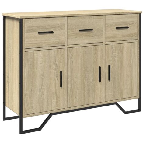 Aparador madera de ingeniería roble Sonoma 97x32,5x74,5 cm vidaXL