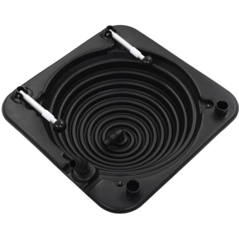 Calentador solar de piscina 75x75x36 cm HDPE aluminio vidaXL