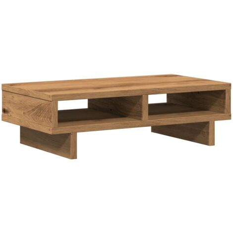 Soporte de pantalla madera ingeniería roble Sonoma 50x27x15 cm vidaXL
