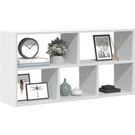 Estantería de pared madera ingeniería blanca 100x25x50 cm vidaXL