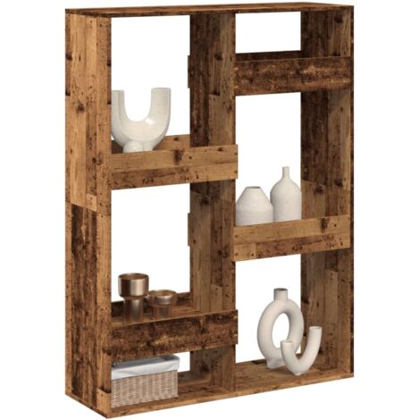Separador de ambientes madera envejecida 100x33x135 cm vidaXL