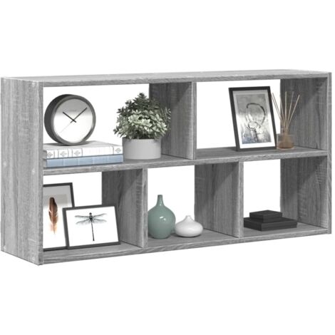 Estantería de pared madera ingeniería gris Sonoma 100x25x50 cm vidaXL