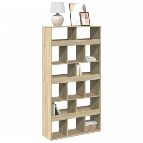 Estantería de madera de ingeniería roble Sonoma 100x33x187,5 cm vidaXL