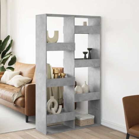 Separador de ambientes madera gris hormigón 100x33x175 cm vidaXL