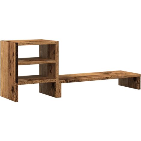 Soporte de monitor con organizador escritorio madera envejecida vidaXL (1/5)
