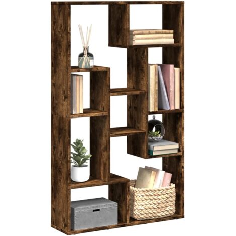 Estantería madera de ingeniería roble ahumado 72x20x120 cm vidaXL