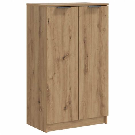 Mueble zapatero madera ingeniería roble artisian 59x35x100,5 cm vidaXL