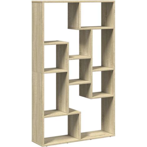 Estantería de madera de ingeniería roble Sonoma 72x20x120,5 cm vidaXL