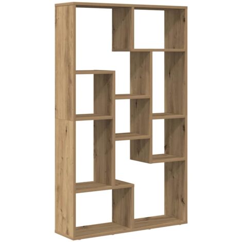 Estantería de madera de ingeniería roble artisian 72x20x120 cm vidaXL