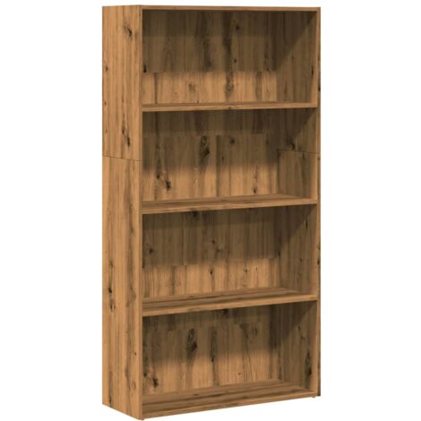 Estantería de madera de ingeniería roble artisian 80x30x152 cm vidaXL